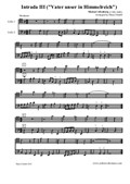 Intrada III ('Vater unser in Himmelreich') for cello duo (two cellos, duet)