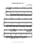 Chopin Piano Prelude No.4 - arranged for cello and piano