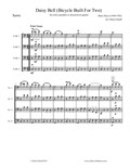 Daisy Bell (Bicycle Built for Two), arranged for cello ensemble/mixed-level cello quartet