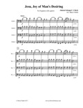 Jesu, Joy of Man's Desiring by J. S. Bach, arranged for beginner cello quartet