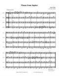 Theme from Jupiter arranged for four beginner cellos (cello quartet)