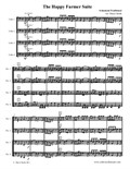 The Happy Farmer with variations arranged for four beginner cellos (cello quartet)