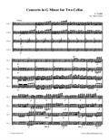 Allegro from Vivaldi Concerto for Two Cellos in G Minor, arranged for cello quartet (four cellos)