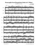 Passacaglia in G Minor, arranged for three intermediate cellos (cello trio)