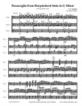 Passacaglia in G Minor, arranged for mixed-level trio (three cellos)