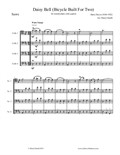 Daisy Bell (Bicycle Built for Two), arranged for four cellos (cello quartet)