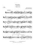 Vocalise, edited for cello. In the original key of c# minor and in e minor