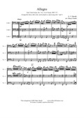 Allegro from Violin Sonata. Arranged for cello duet (or trio) in D major. Originally in E Major